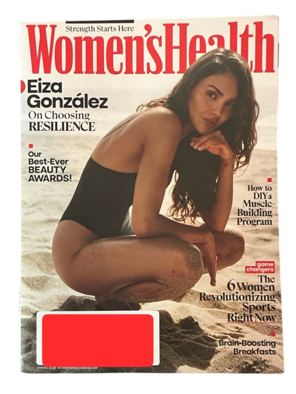 Womens Health Magazine Spring 2026 Eiza Gonzalez Beauty Awards Muscle Building